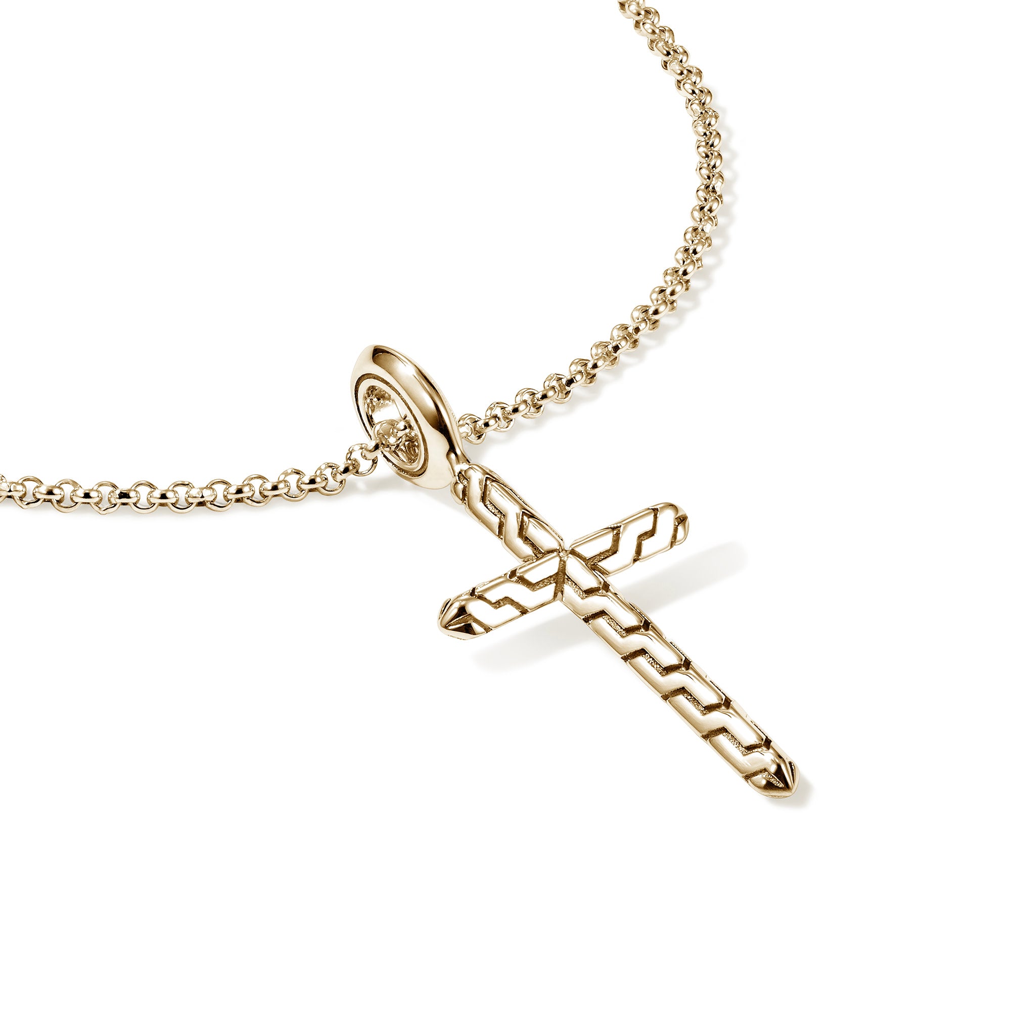 JH Essential Cross Necklace, Gold – John Hardy