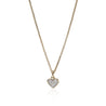JH Essential Heart Pendant Necklace, Gold, Diamonds, 1.5MM|NGGX989732DI