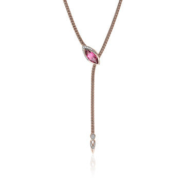 Artisan Series Naga Lariat Necklace, 2.5MM|NGS603781RPTDI