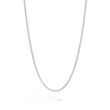 Curb Chain Necklace, Sterling Silver, 2.1MM|NM900229