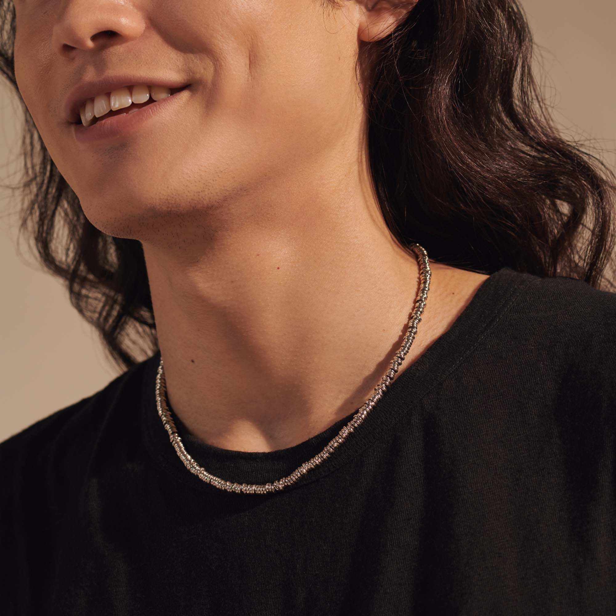 Heishi Necklace, Sterling Silver, 4MM|NM900699 – John Hardy