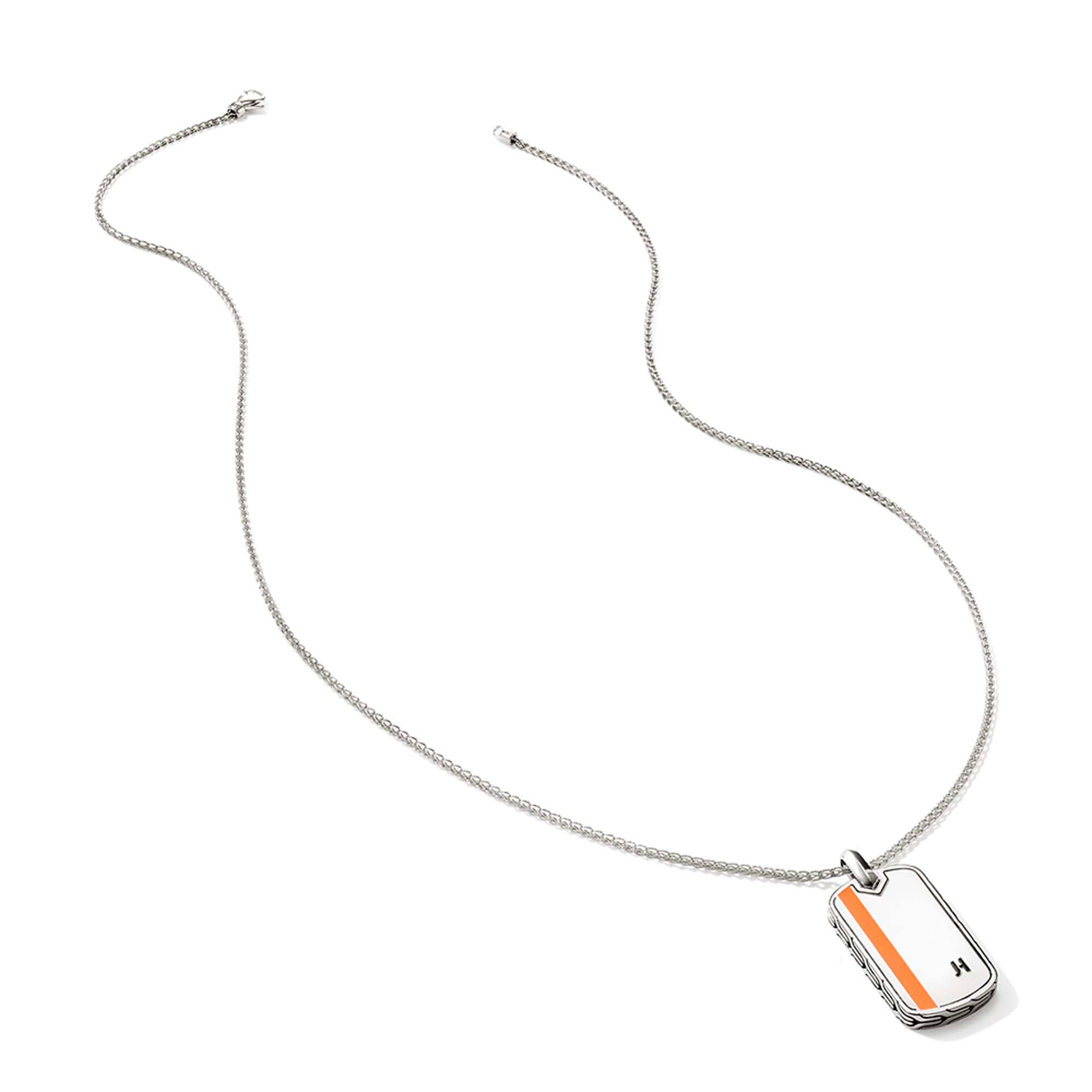 Tag Necklace, Sterling Silver, Enamel|NM901154OR – John Hardy