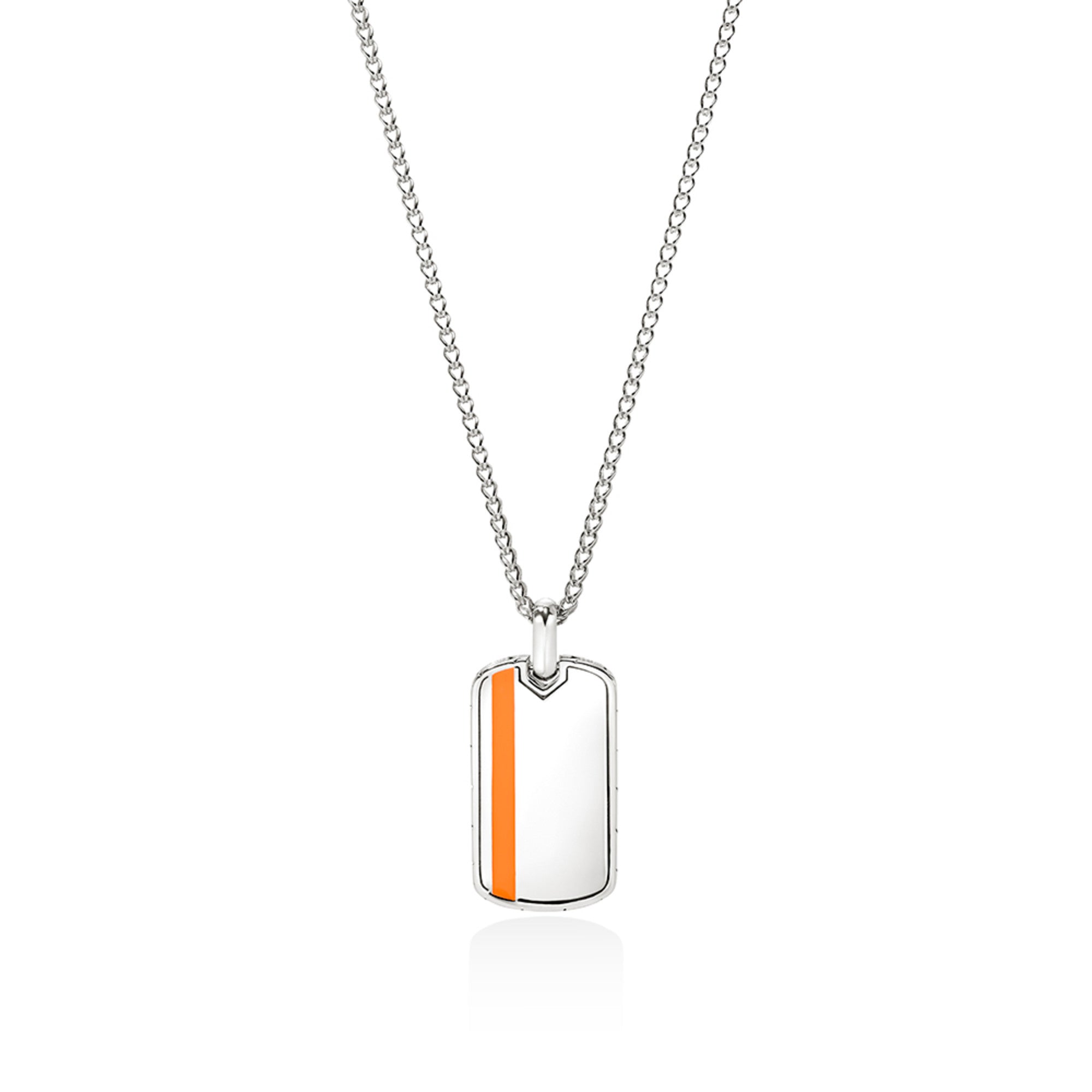 Tag Necklace, Sterling Silver, Enamel|NM901154OR – John Hardy