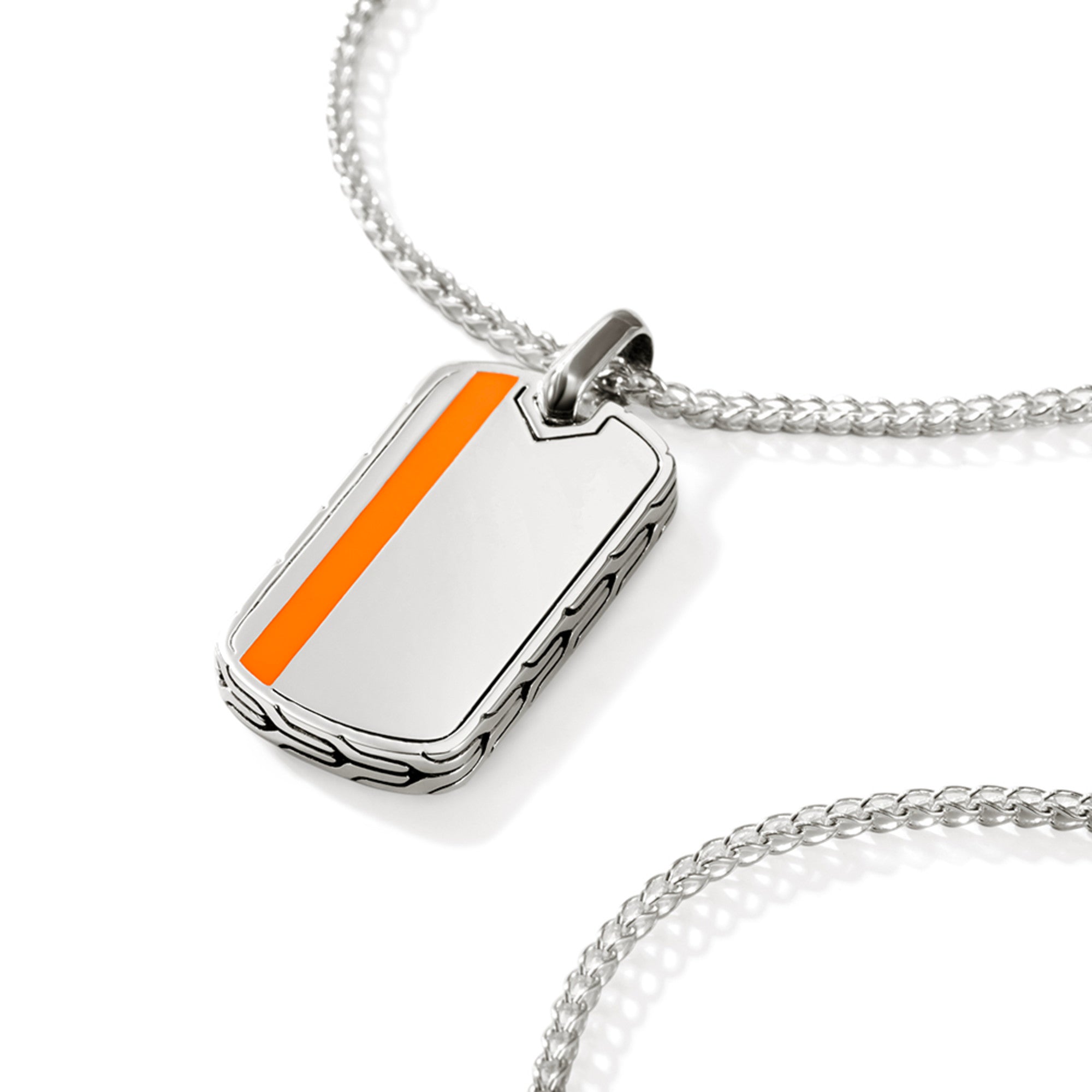 アクセサリー shima.242506 Tag Necklace, Sterling Silver, Enamel|NM901154OR – John Hardy