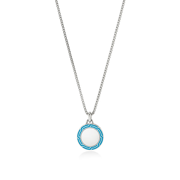 Tag Necklace, Sterling Silver, Enamel|NM901156BU – John Hardy