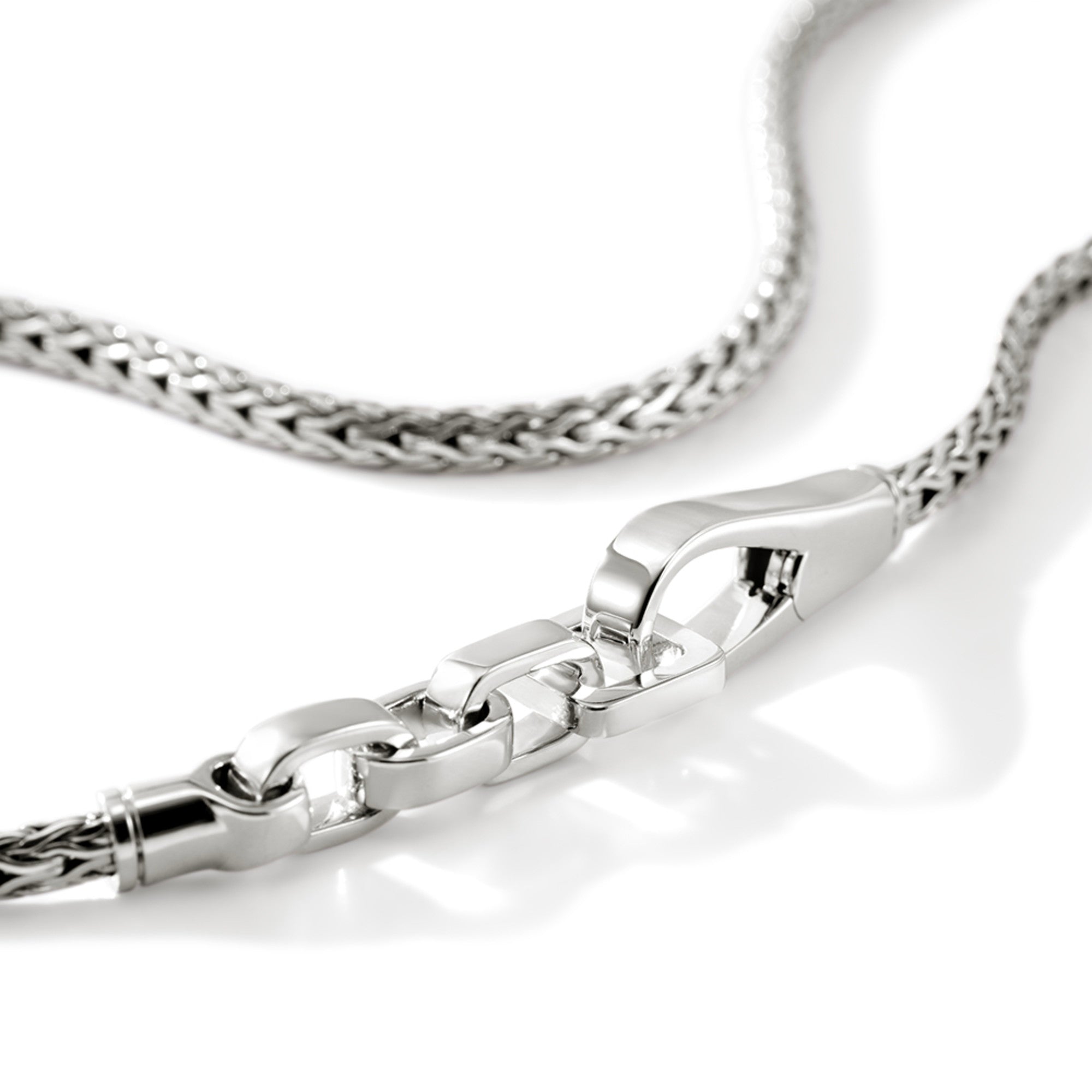Hook Station Necklace, Sterling Silver, 3.5MM|NM901242 – John Hardy
