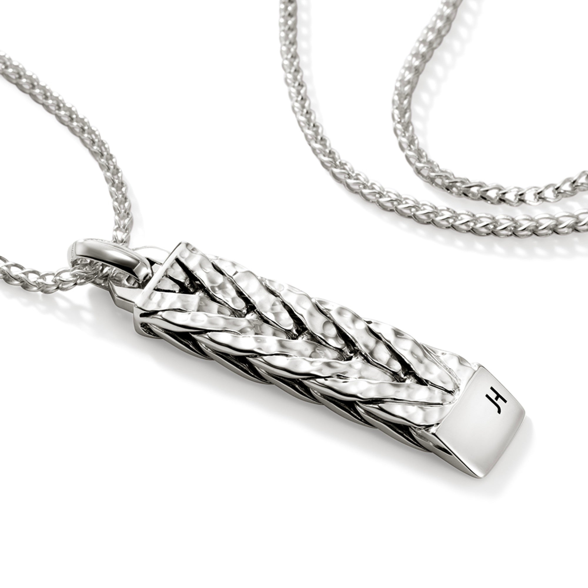Hammered Pendant Necklace, Sterling Silver|NM901243 – John Hardy