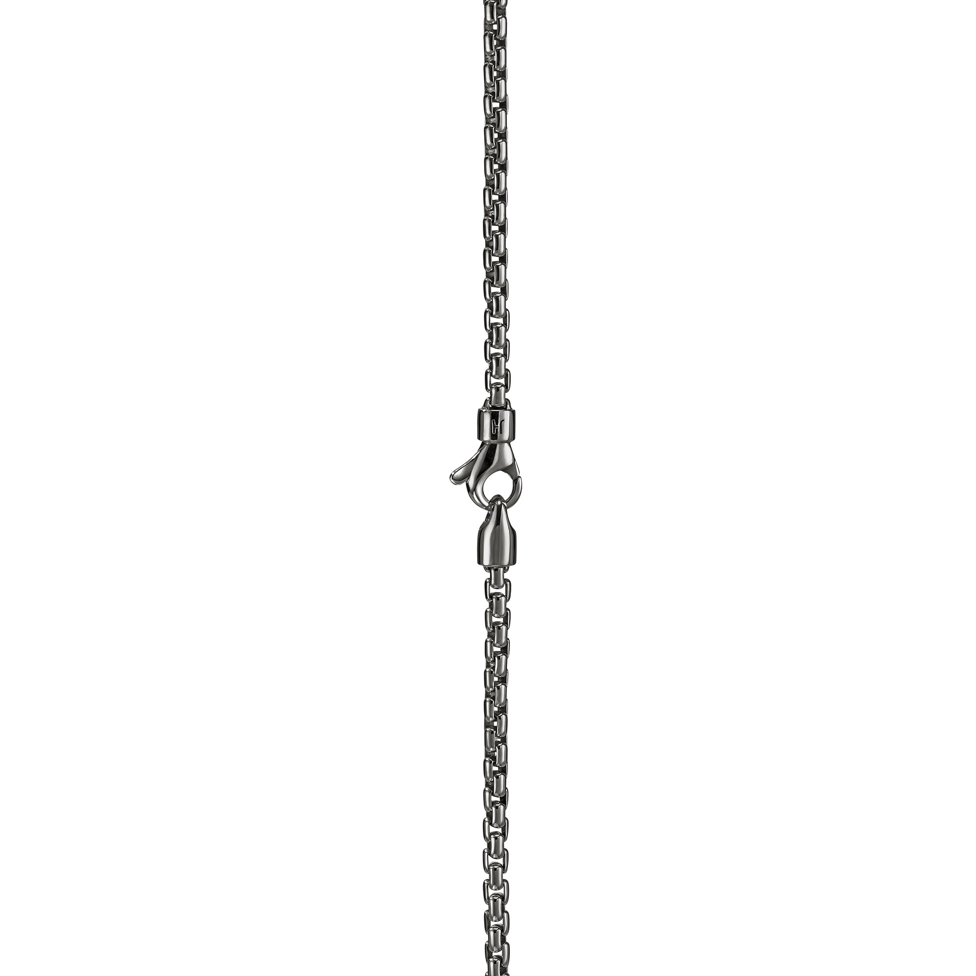Box Chain Necklace, Dark Silver, 2.7MM – John Hardy
