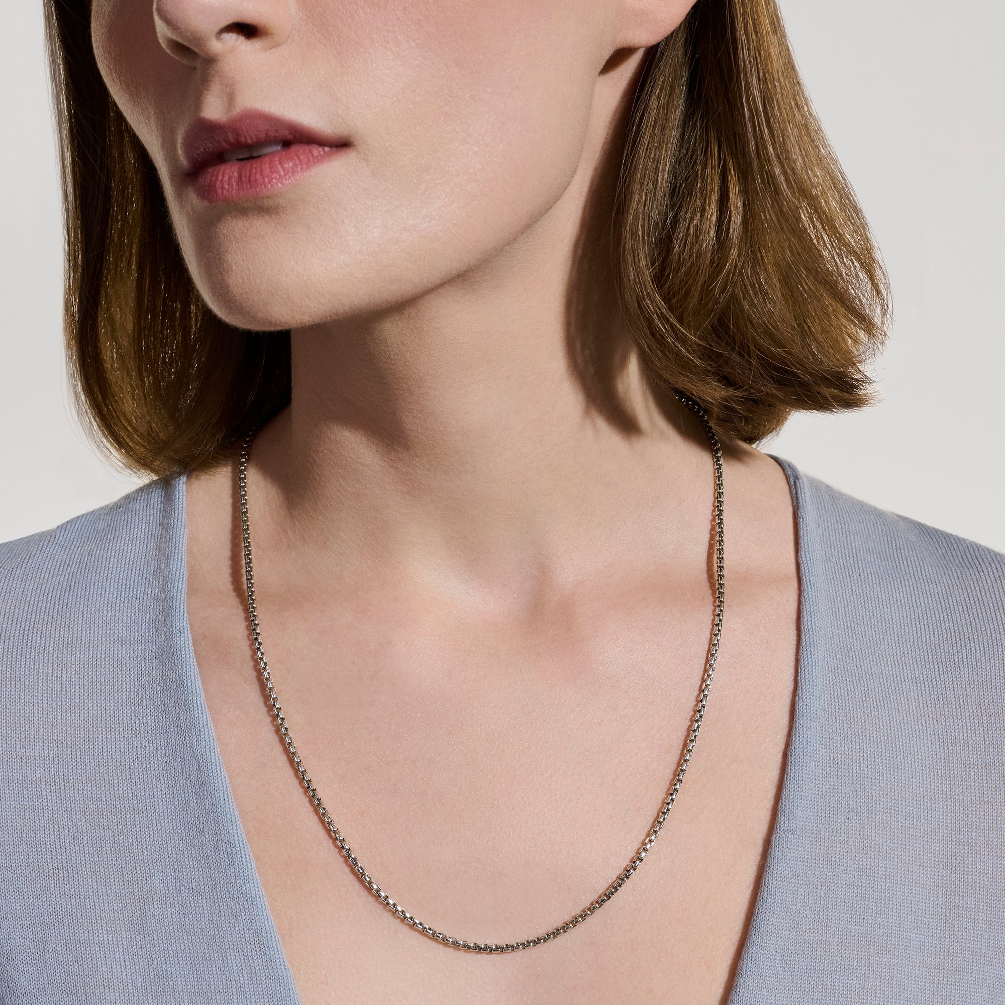 Box Chain Necklace, Sterling Silver, 2.7MM – John Hardy