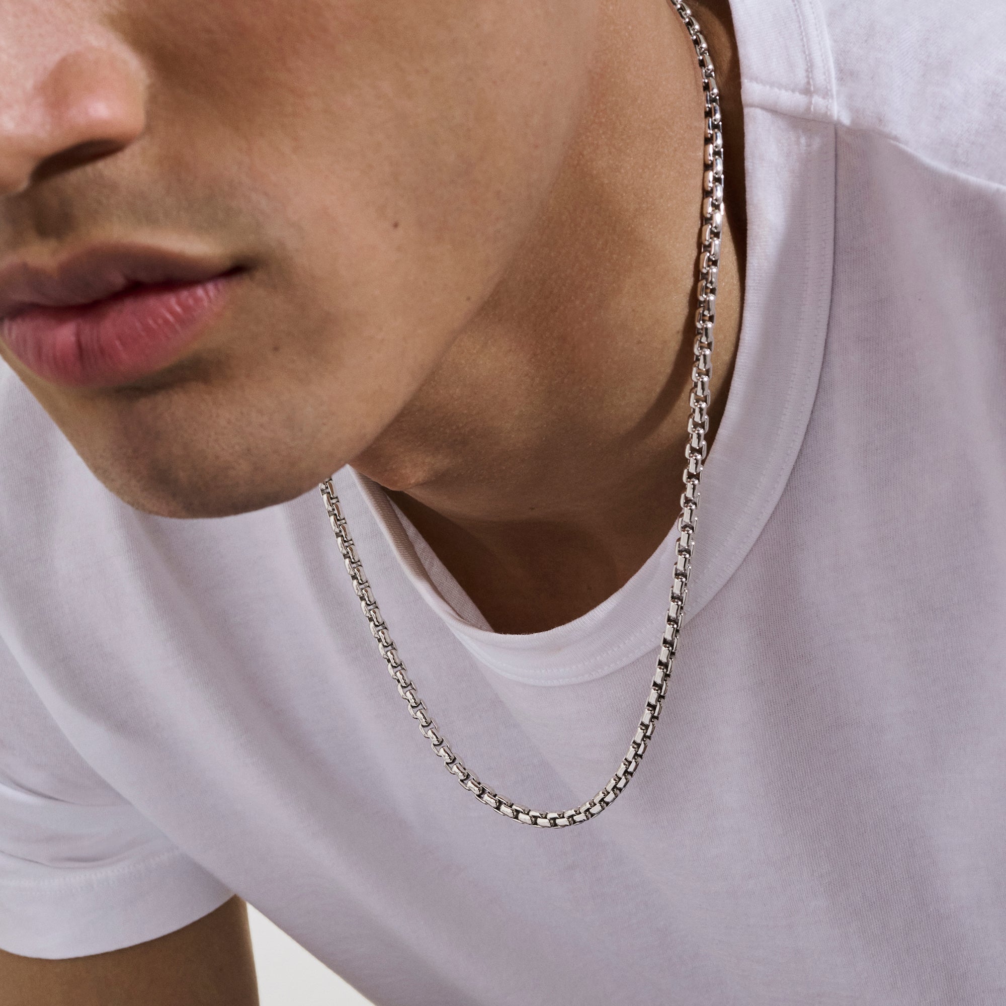 Box Chain Necklace, Sterling Silver, 4.8MM – John Hardy