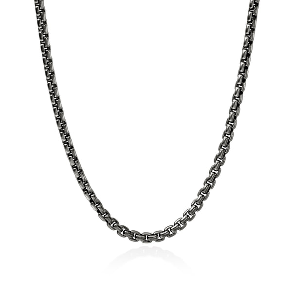 Box Chain Necklace, Dark Silver, 6MM – John Hardy