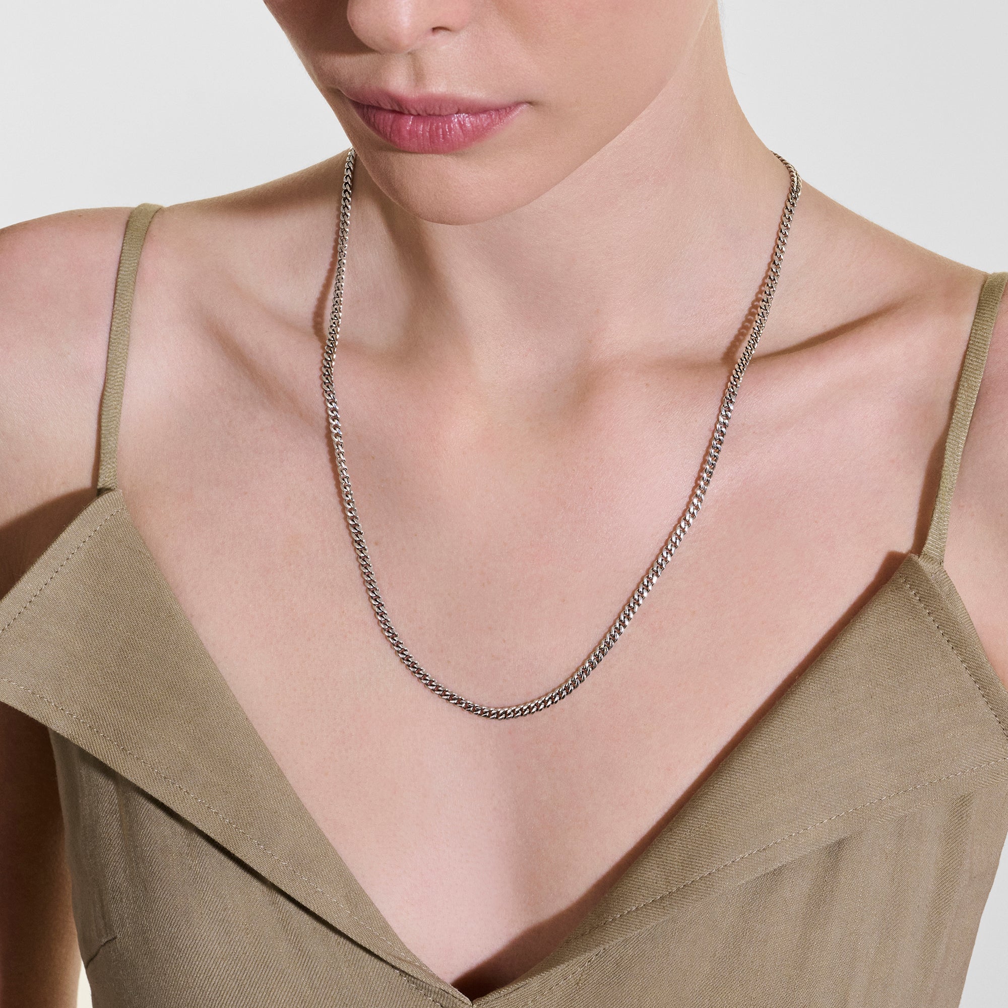 Curb Chain Necklace, Sterling Silver, 3.9MM – John Hardy