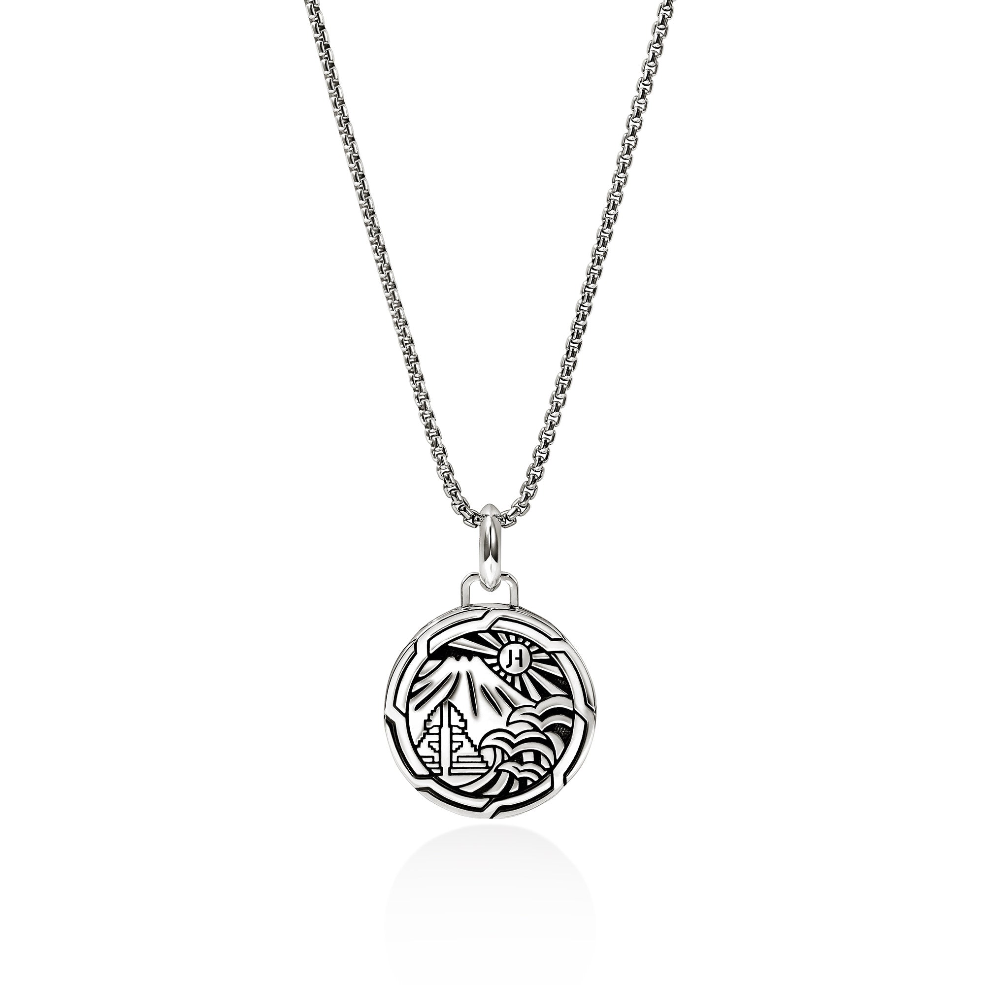 Sun Talisman Necklace, Sterling Silver, Enamel|NM98836YE – John Hardy