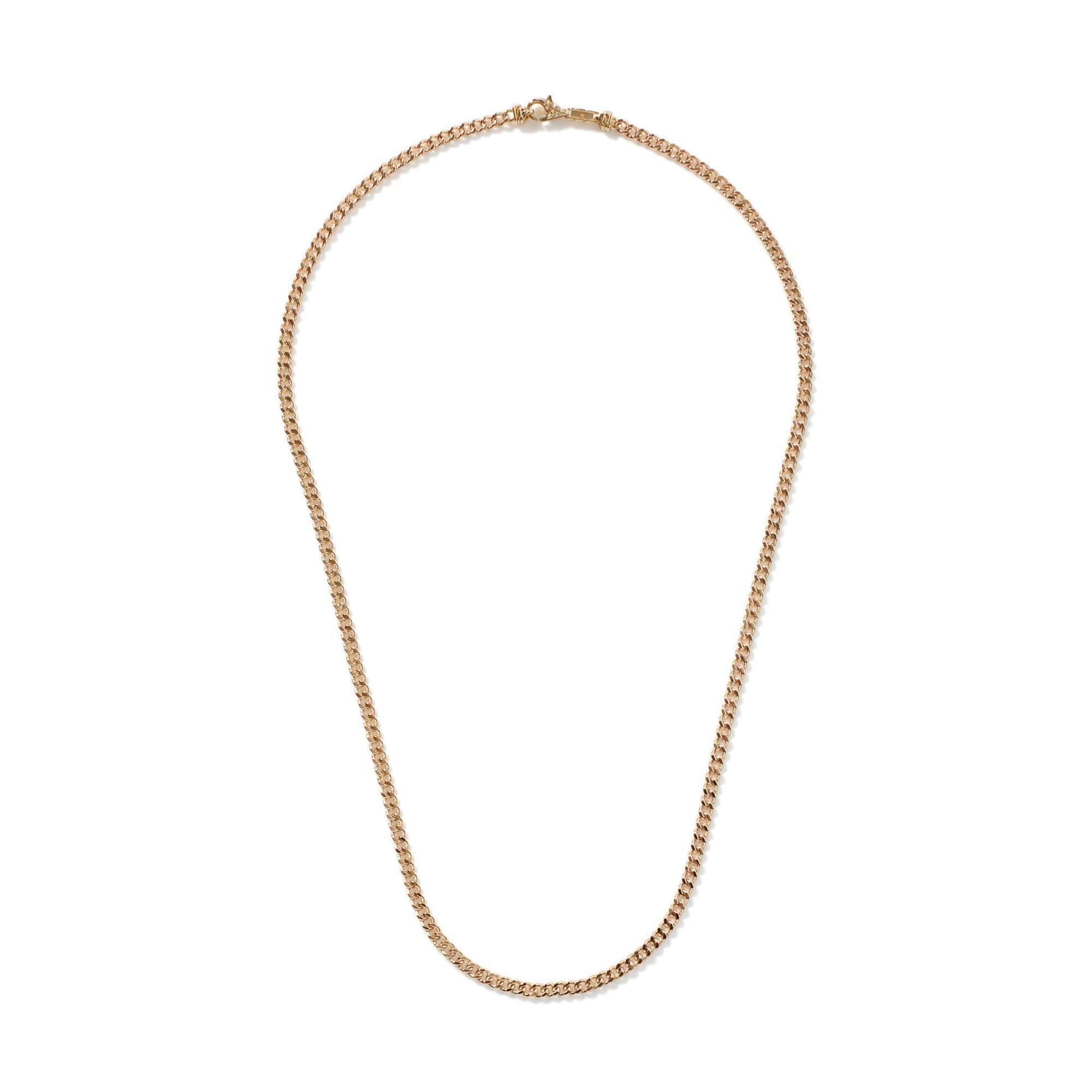 Curb Chain Necklace, Gold, 3.6MM|NMG900347 – John Hardy