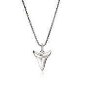 Shark Tooth Talisman Necklace, Sterling Silver, Diamonds|NMP987892DI