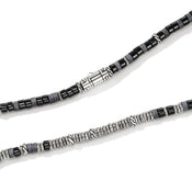 Heishi Necklace, Sterling Silver, Hardstones, 4MM|NMS900987BON