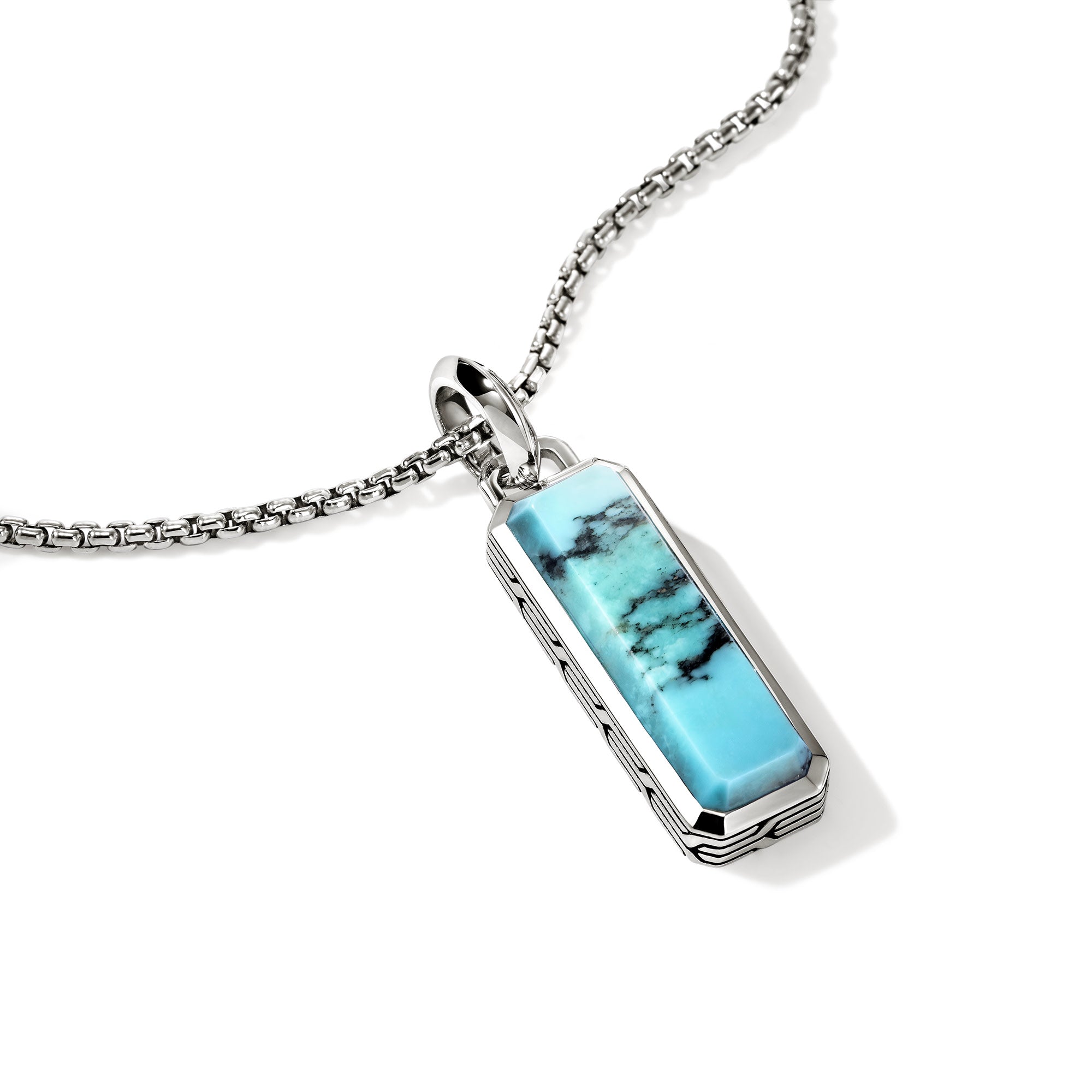 Turquoise Talisman Necklace, Sterling Silver|NMS988001TQ – John Hardy