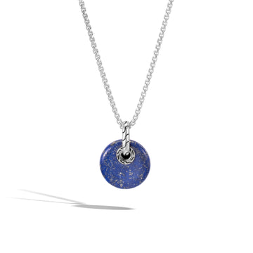Classic Chain Pendant Necklace with Lapis Lazuli|NMS9997271LPZ