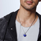 Classic Chain Pendant Necklace with Lapis Lazuli|NMS9997271LPZ