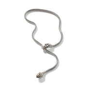 Naga Lariat, Sterling Silver, Gold, 5MM|NZ65471