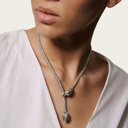 Naga Lariat, Sterling Silver, Gold, 5MM|NZ65471