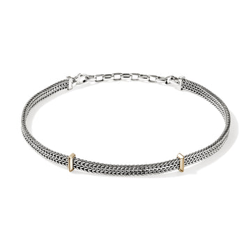 Icon Link Choker, Gold, Sterling Silver, 6MM|NZZ97220