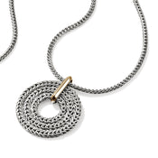 Rata Chain Pendant Necklace, Sterling Silver, Gold|NZZ98733