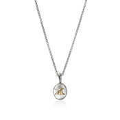 Wave Talisman Necklace, Gold, Sterling Silver|NZZ98823