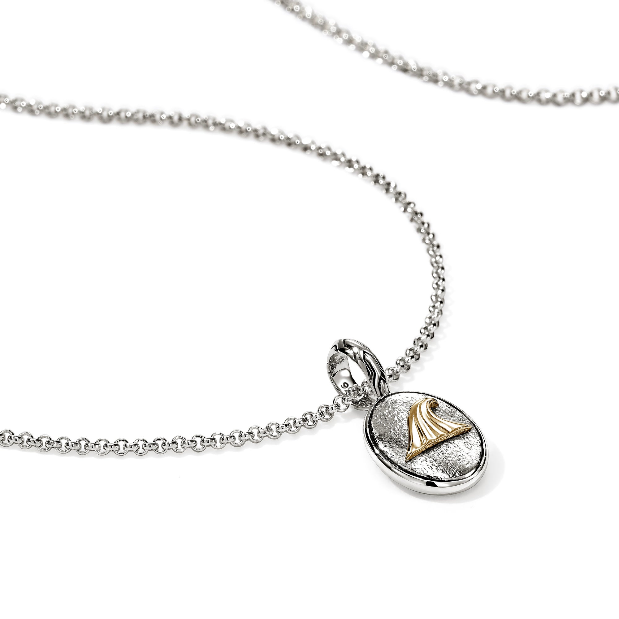 Wave Talisman Necklace, Gold, Sterling Silver|NZZ98823 – John Hardy