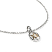 Sun Talisman Necklace, Gold, Sterling Silver, Diamonds|NZZP988252DI