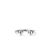 Screwball Open Ring, Sterling Silver|RB43084