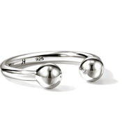 Screwball Open Ring, Sterling Silver|RB43084
