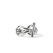 Surf Link Ring, Sterling Silver|RB89559