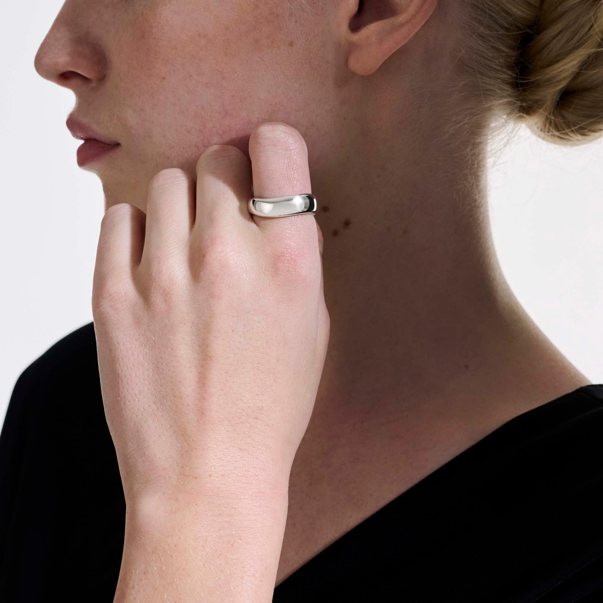 Surf Ring, Sterling Silver, Wide|RB901110 – John Hardy