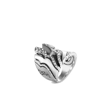 Saddle Ring with Diamonds|RBP440152MDI