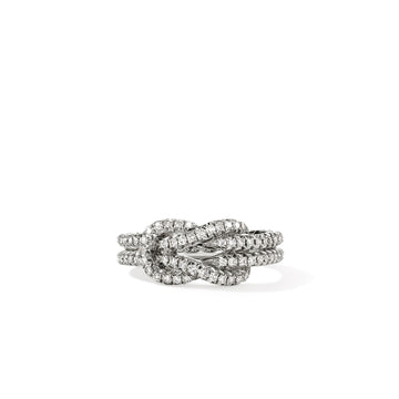 Love Knot Ring, Sterling Silver, Diamonds|RBP9010402DI