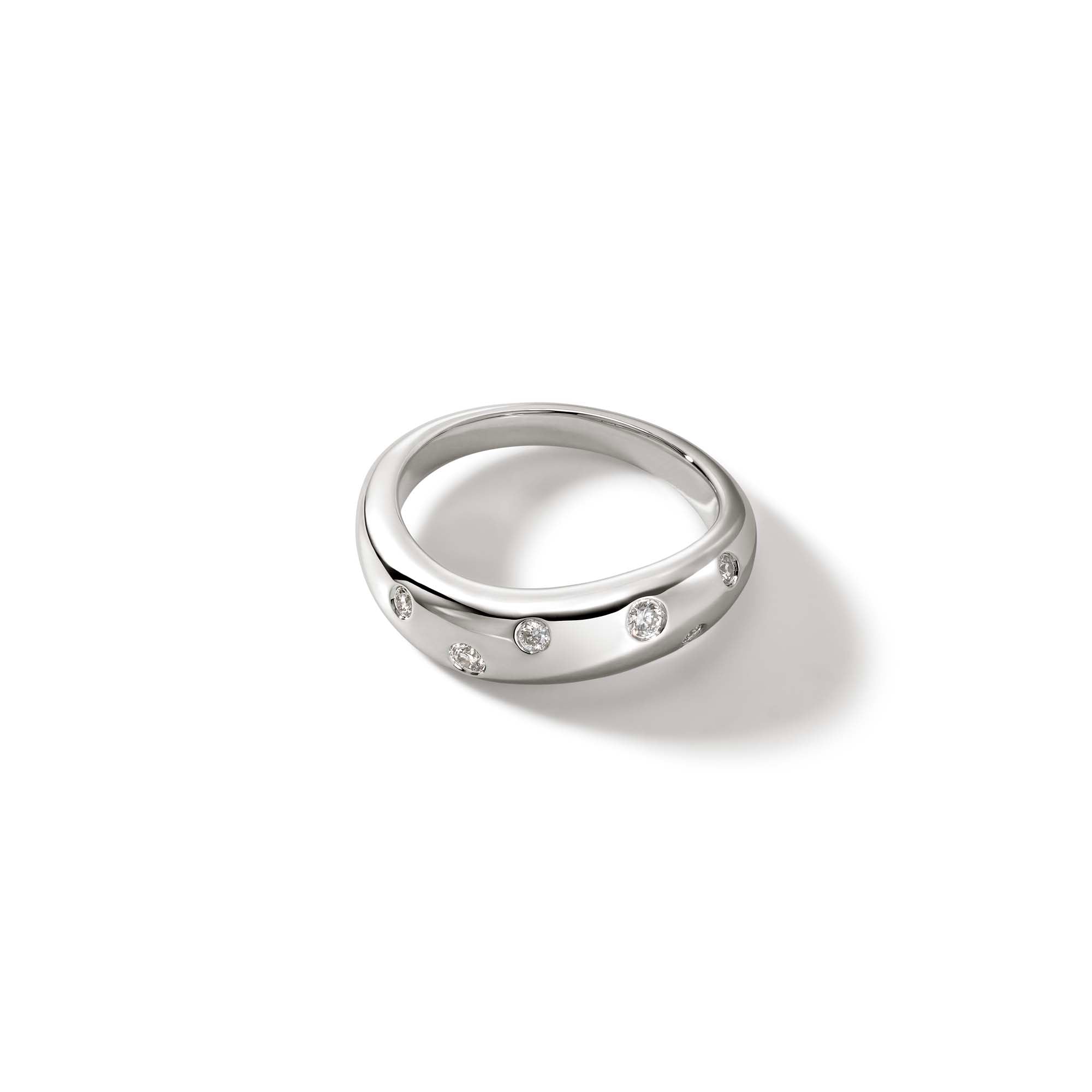 Surf Ring, Silver, Diamonds|RBP9011192DI – John Hardy