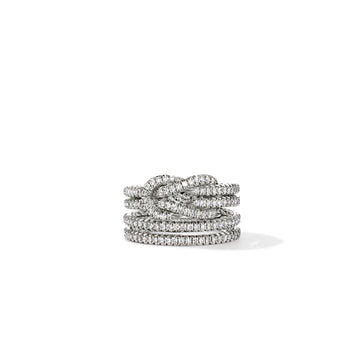 Love Knot Ring, Sterling Silver, Diamonds|RBP987592DI