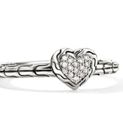 JH Essential Heart Ring, Sterling Silver, Diamonds|RBP989762DI
