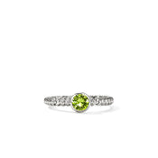 Heishi Gem Ring, Sterling Silver, Peridot|RBS430311PE