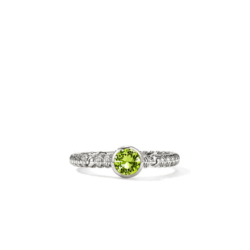 Heishi Gem Ring, Sterling Silver, Peridot|RBS430311PE