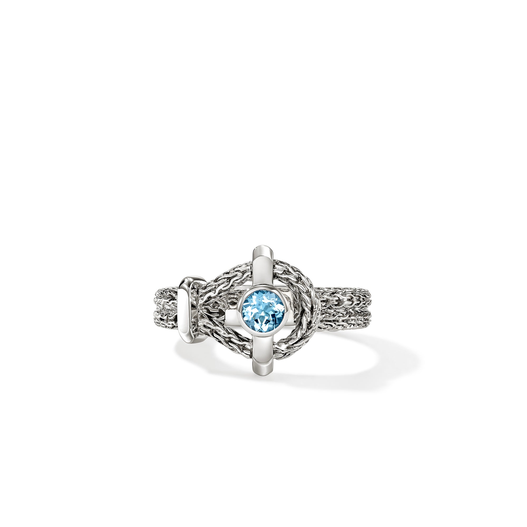Icon Link Chain Ring, Silver, Gold, Wide|RZ900949 – John Hardy