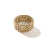 Rata Chain Band Ring, Gold, Wide|RG900949