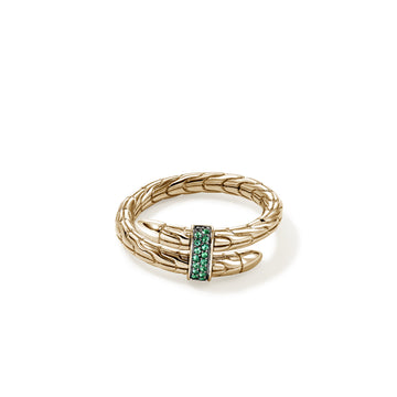 Spear Wrap Ring, Gold, Gemstones|RGGS986804EM