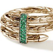 Spear Double Wrap Ring, Gold, Gemstones|RGGS986814EM