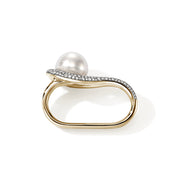 Surf Two Finger Ring John Hardy Surf Two Finger Ring, Gold, Diamonds, Pearl|RGGX895152DI