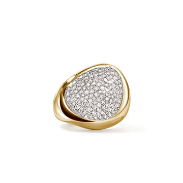 Pebble Ring, Gold, Diamonds|RGGX987462DI