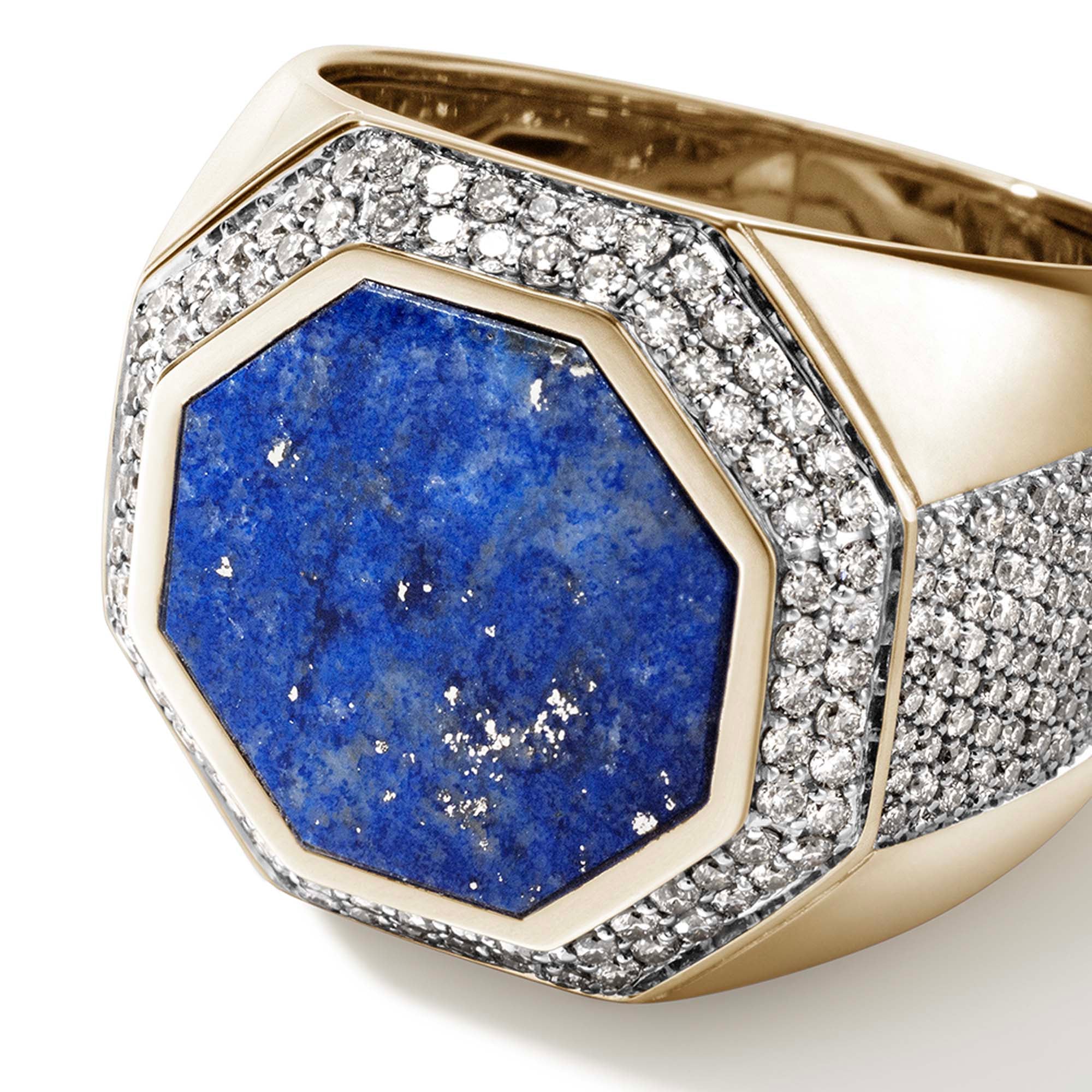 Signet Ring, Gold, Diamonds|RMGGS9011521LPZDI