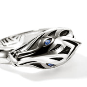 JAPANESE TIGER & DRAGON 925 STERLING SILVER MENS RING AMETHYST PURPLE NEW BIKER JAPANESE TIGER & DRAGON 925 STERLING SILVER MENS RING AMETHYST PURPLE NEW BIKER