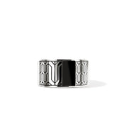Icon 50 Ring, Sterling Silver, Black Onyx|RMS989891BON